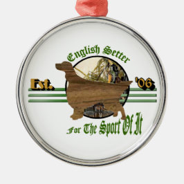 English Setter Sporting Group Ornament Aus Metall