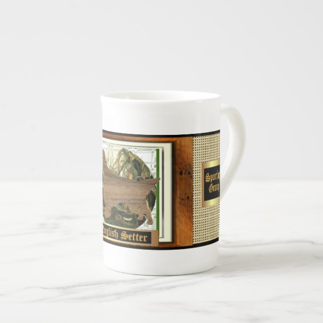 English Setter Sporting Prozellantasse (Vorderseite Rechts)
