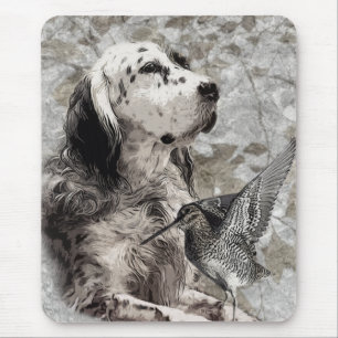 English Setter T - Shirt Trucker Hat Button Keycha Mousepad