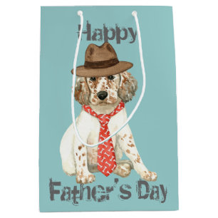 English Setter Vater Mittlere Geschenktüte