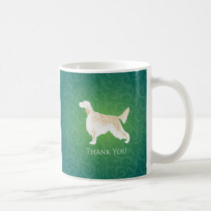 English Setter Vielen Dank Silhouette Tasse