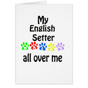 English Setter Walks Design