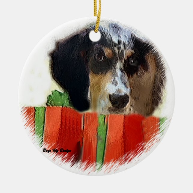 English Setter Weihnachtsgeschenke Ornament (Vorne)