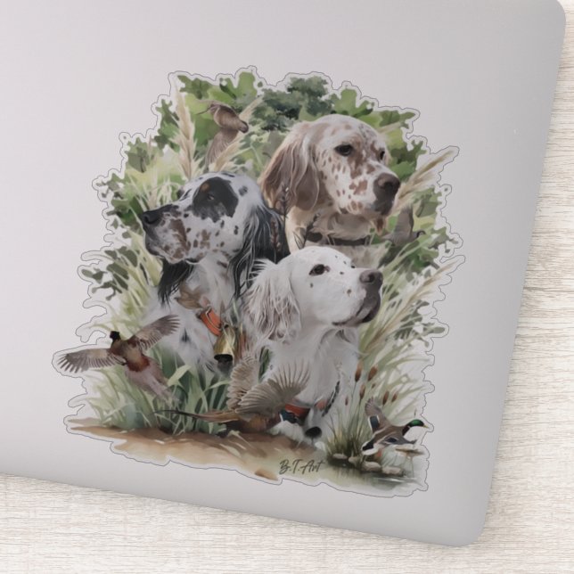 English Setters Aufkleber (Detail)