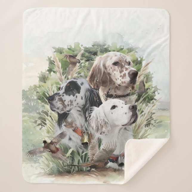 English Setters Sherpadecke (Vorderseite)