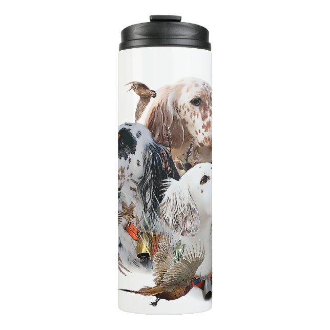 English Setters Thermosbecher (Vorderseite)