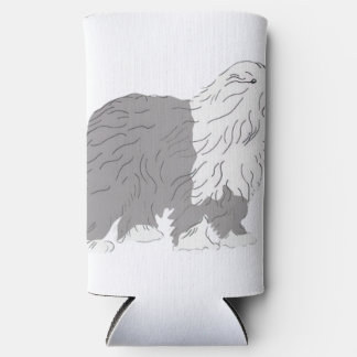 English Sheepdog Selters Dosenkühler