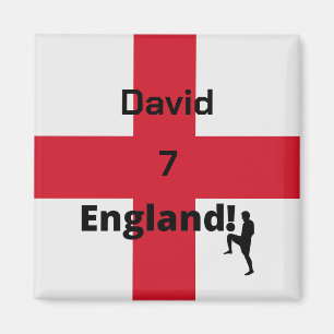 English Soccer Player anpassbar Magnet