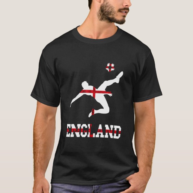 English Soccer Team St George's Cross Rugby Team E T-Shirt (Vorderseite)