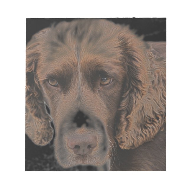 English Springer Hunde Notizblock (Vorderseite)