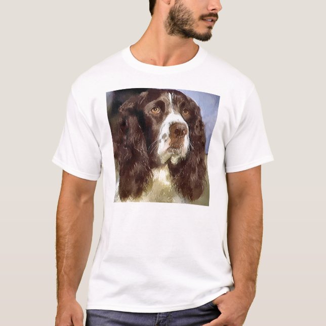 English Springer Spanel Art Gifts Apparel T-Shirt (Vorderseite)