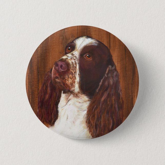 English Springer Spanel Button (Vorderseite)