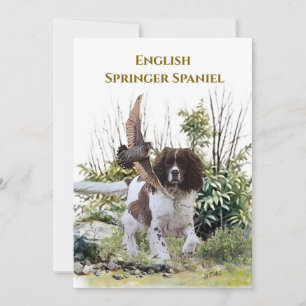 English Springer Spanel Einladung