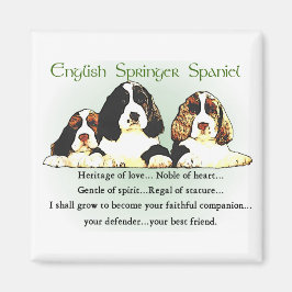 English Springer Spanel Geschenke Magnet