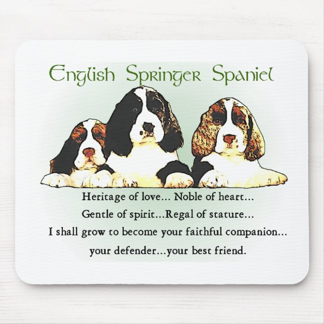 English Springer Spanel Geschenke Mousepad (Vorne)