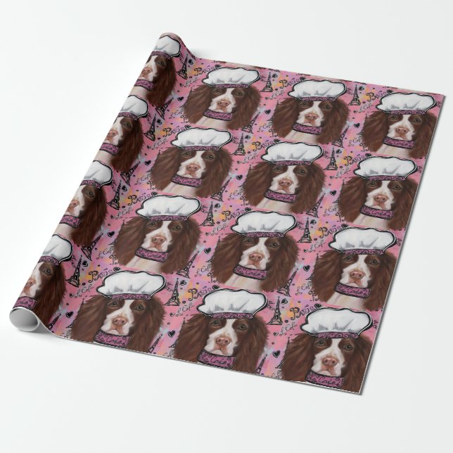 English Springer Spanel Geschenkpapier (Ungerollt)