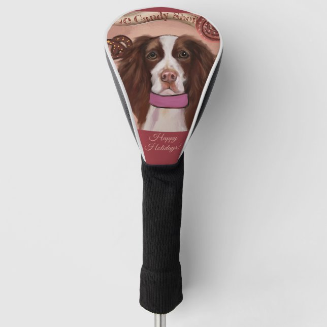 English Springer Spanel Golf Headcover (Vorderseite)