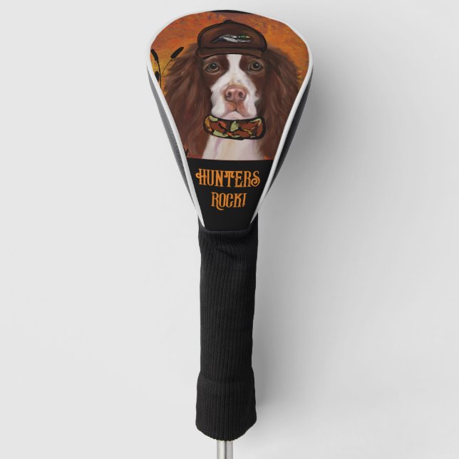 English Springer Spanel Golf Headcover (Vorderseite)