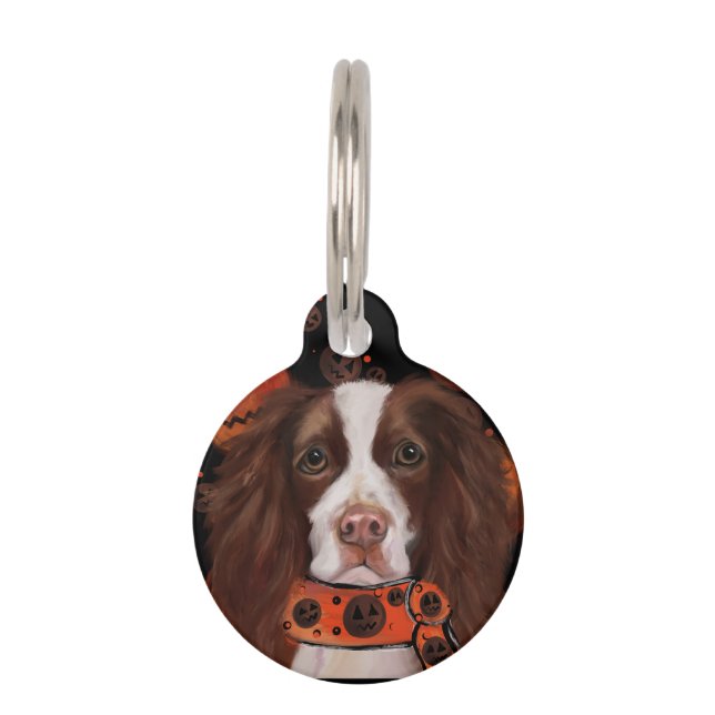 English Springer Spanel Haustiermarke (Vorderseite)