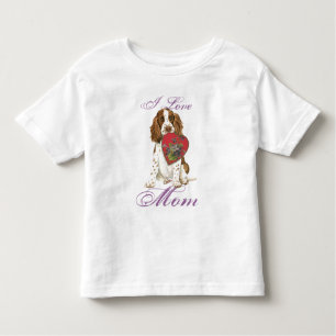 English Springer Spanel Herz Mama Kleinkind T-shirt