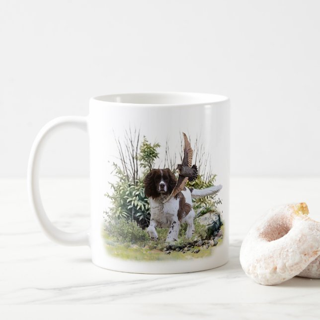 English Springer Spanel Kaffeetasse (Mit Donut)