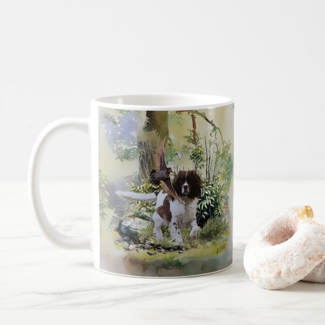 English Springer Spanel Kaffeetasse (Mit Donut)