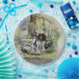 English Springer Spanel Pappteller