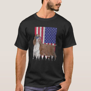 English Springer Spanel Patriotic Dog USA T-Shirt