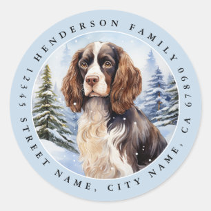 English Springer Spanel Round Stickers