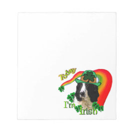 English Springer Spanel St Pattys Notizblock