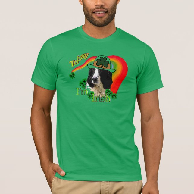 English Springer Spanel St Pattys T-Shirt (Vorderseite)
