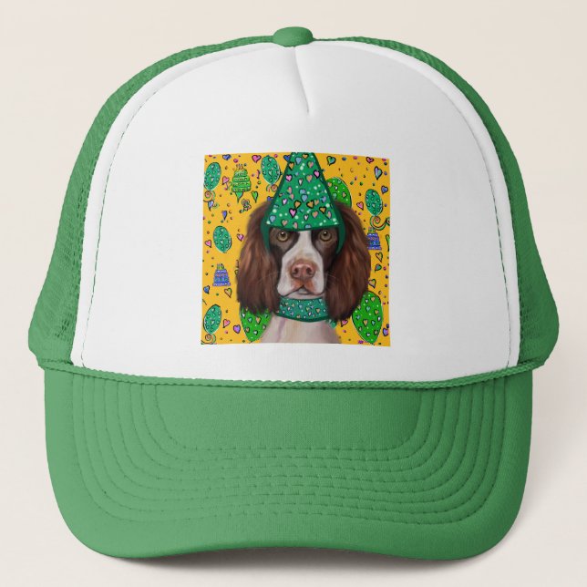 English Springer Spanel Truckerkappe (Vorderseite)