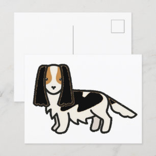English Springer Spaniel Black Tri Cartoon Postkarte