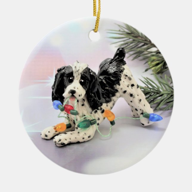 English Springer Spaniel Dog Christmas Ornament (Vorne)