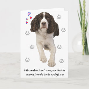 English Springer Spaniel Dog Karte