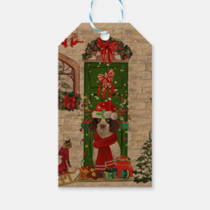 English Springer Spaniel Dog Weihnachten Geschenkanhänger