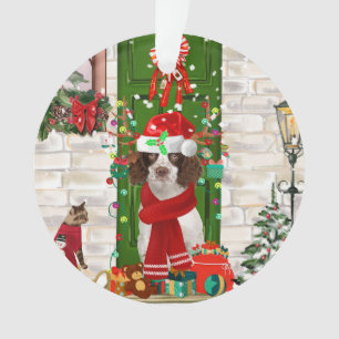 English Springer Spaniel Dog Weihnachten Ornament