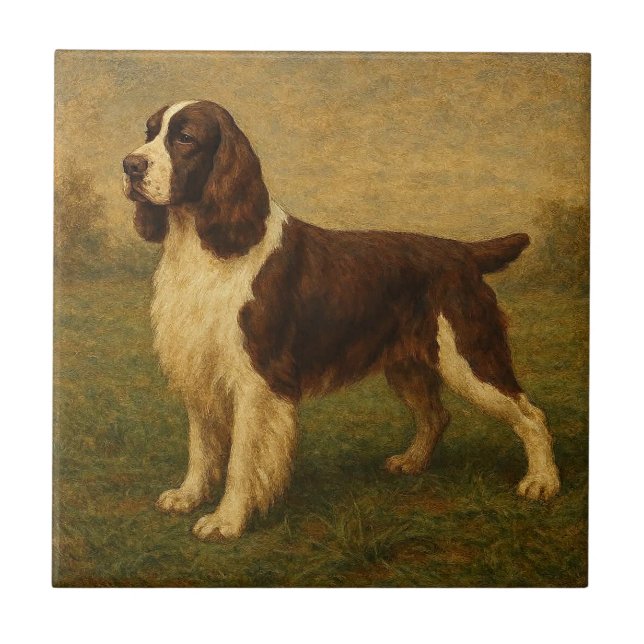 English Springer Spaniel Fliese (Vorderseite)