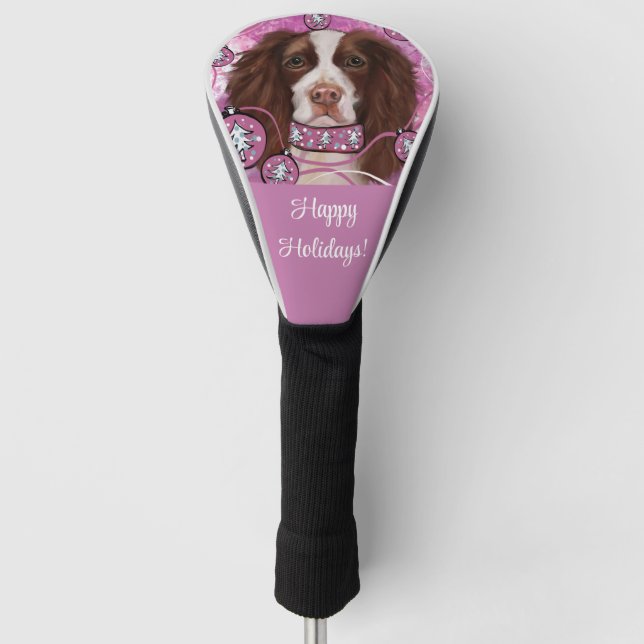ENGLISH SPRINGER SPANIEL GOLF HEADCOVER (Vorderseite)