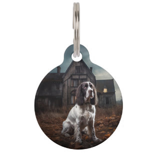 English Springer Spaniel Halloween Gruselig Haustiermarke