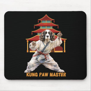 English Springer Spaniel Karate Kampfsport Hund L Mousepad