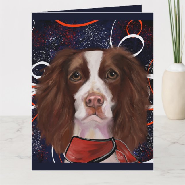 ENGLISH SPRINGER SPANIEL KARTE (Vorderseite)
