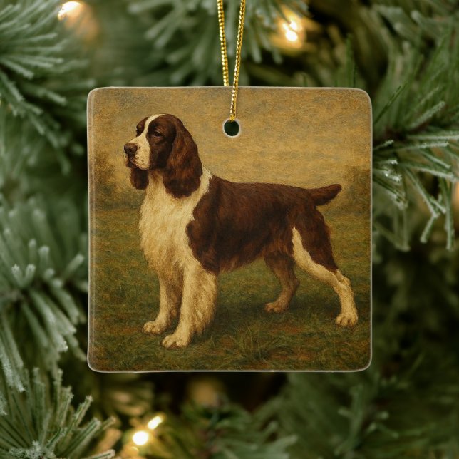 English Springer Spaniel Keramikornament (Baum)