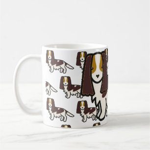 English Springer Spaniel Liver Tri Cartoon Kaffeetasse