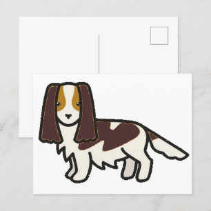 English Springer Spaniel Liver Tri Cartoon Postkarte