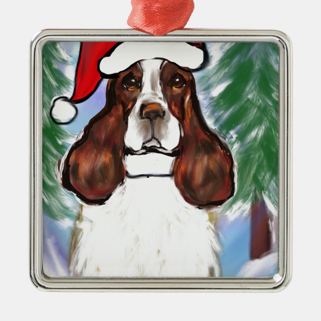 ENGLISH SPRINGER SPANIEL ORNAMENT AUS METALL (Vorne)