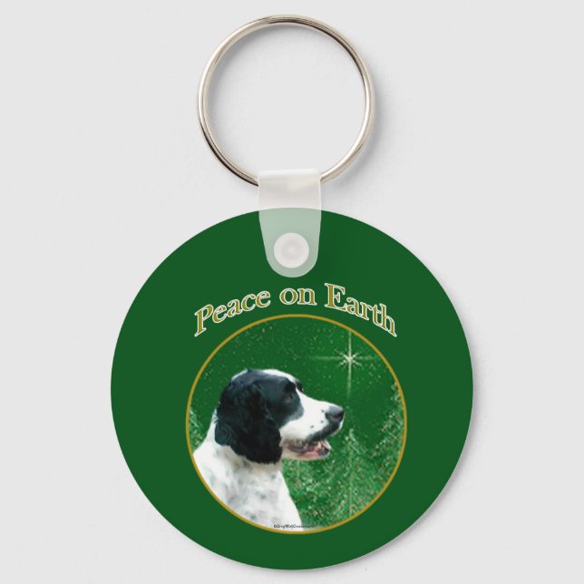 English Springer Spaniel Peace Schlüsselanhänger (Vorderseite)