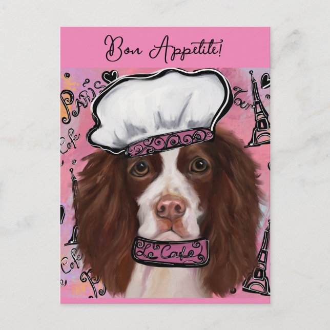 English Springer Spaniel    Postkarte (Vorderseite)