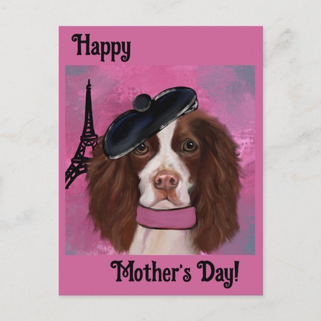 English Springer Spaniel       Postkarte (Vorderseite)