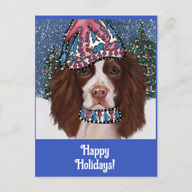 ENGLISH SPRINGER SPANIEL POSTKARTE (Vorderseite)